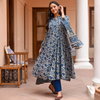 Navyblue Colour Rayon With Printed Kurti With Pant Dupatta Online Wholesale Aaradhna 2040
